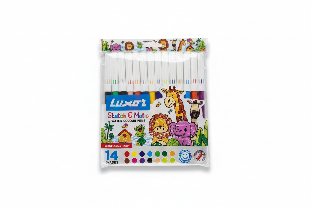 Luxor Sketch O Matic Water Colour Pens 14 shades - front view