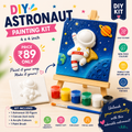 DIY Astronaut Painting Kit 4x4 inch with 3D Astronaut Figure